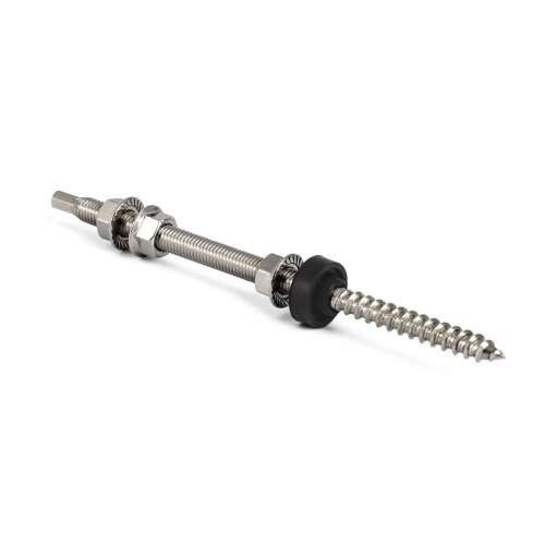 G21 M10 x 300 mm rozsdamentes acél tetőkampó gumi tömítéssel