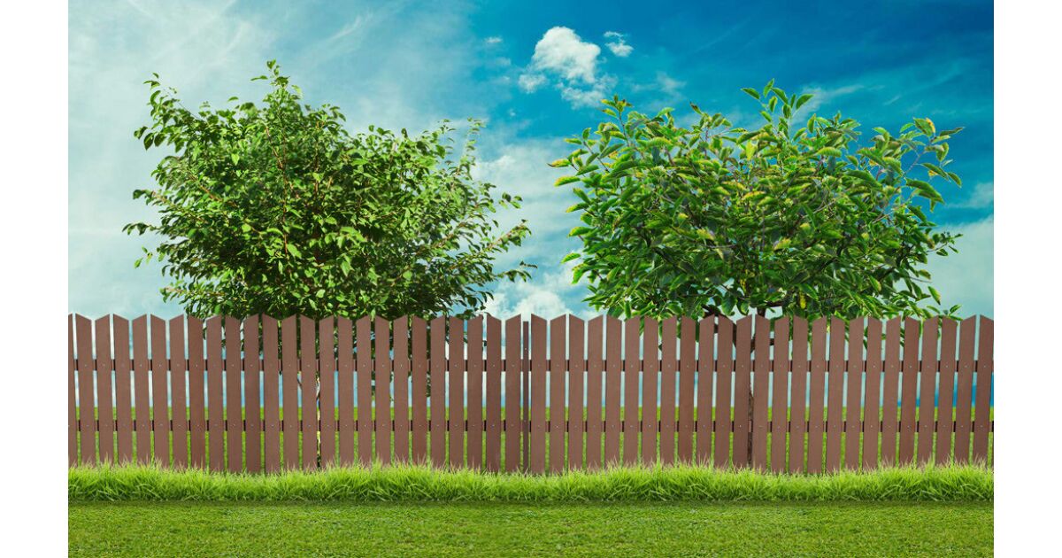 Plotové lamely G21 z tmavého dreva, 300 cm, WPC | Pepita.com