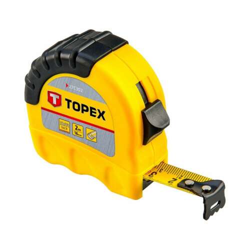 Topex 2m x 16mm zsebmérték, sárga - Mérőszalag