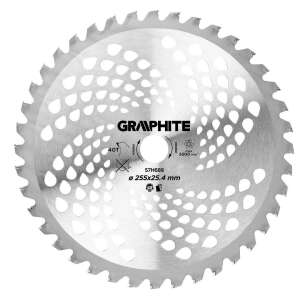 Disc taiere Graphite 255mm 40T pentru motocoasa, cu carbura - Accesorii fierăstrău circular manual