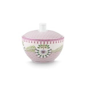Liliom Porzellan Zuckerdose mit Lotus Design, lila Farbe, 300ml Fassungsvermögen - Pip Studio