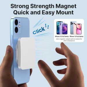 Magnetic Phone Mount for iPhone 12 and 13 Series, Quick and Easy Installation - Boya