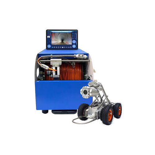 Sewer inspection robot with camera and monitor, pipe inspection crawler