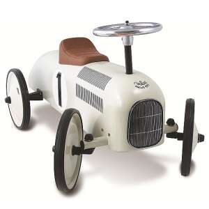 Biały metalowy jeździk Vilac dla maluchów - Babitaxi