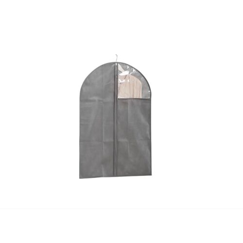 Set 2 huse pentru haine Zeller gri cu fermoar, 60x90 cm