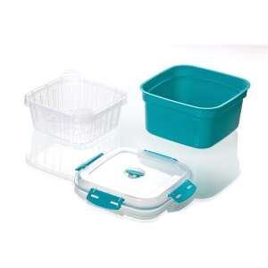 TOO KT-158 2.000 ml-es mikrózható párolóedény fedővel és párolókosárral - Ételtároló