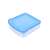 TOO KT-155 szendvicses doboz, 16x16x4,7cm, kék, átlátszó műanyag, élelmiszer tároló doboz
