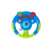 Interactive steering wheel toy for babies, blue and green, with light and sound effects