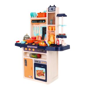 Játékkonyha dark blue 65-piece toy kitchen full view - Play Kitchen & Toy Kitchen
