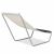Maverick grey folding sun lounger side view