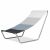 Maverick grey folding sun lounger angled view
