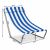 Dimensions of Maverick folding beach chair, blue and white stripes