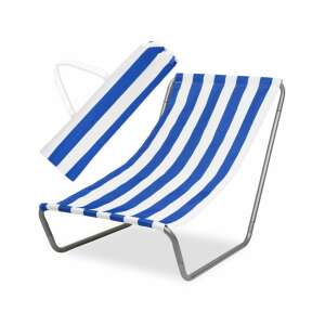 Maverick Klappbarer Liegestuhl - Gestreift #blau-weiß 99841898