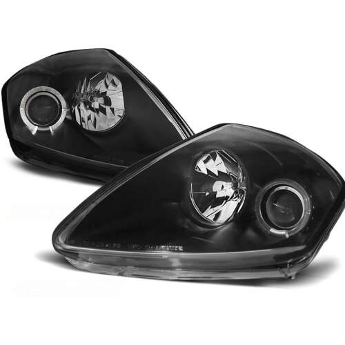 Mitsubishi Eclipse D50 2000-2005 Fekete Projektoros Első Lámpák Angel Eyes-szal - Autólámpa