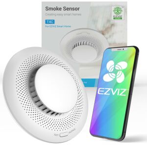 Детектор за дим EZVIZ T4C Smart Home с интеграция на мобилно приложение - Ezviz