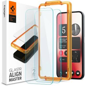 Spigen GlastR Aligner Master szkło hartowane do Nothing Phone 2a (2 sztuki) z ramką instalacyjną i opakowaniem - Spigen