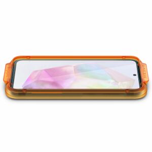 Spigen GlastR ochranná fólia na displej s inštalačným rámikom pre Samsung Galaxy A35 5G - Spigen
