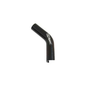TurboWorks 45° 18mm XL Silicone Elbow, Black - TurboWorks