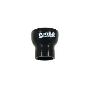 TurboWorks 45-51mm Čierny Silikónový Reduktor - Silikónové hadice a redukcie do auta