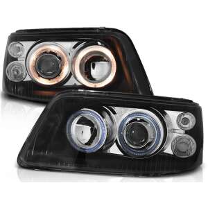 VW T5 04.03-08.09 Angel Eyes Black Headlights - Car light