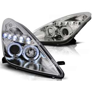 Toyota Celica T230 99-05 Angel Eyes Króm Első Lámpa - Autólámpa