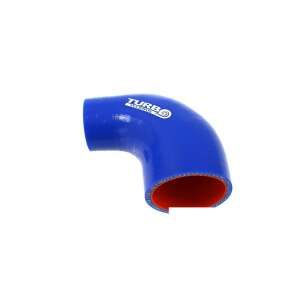 TurboWorks 90° 57-76mm Blue Silicone Elbow Hose - TurboWorks