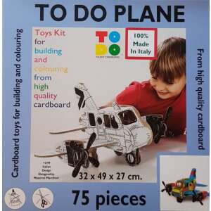 Repülő - Plane, 75 darabos - Kifestő karton makett, modell építő- és kreatív szett 46882384 Gyermek könyvek - Repülő
