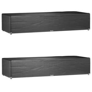 2 db fekete polietilén napozóágy huzat 12 fűzőlyukkal, 205x75x40 cm - Napozóágy & Nyugágy kiegészítő
