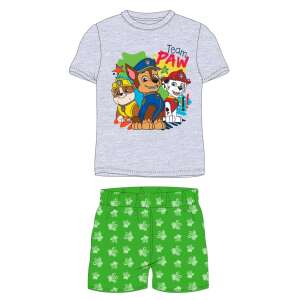 Nickelodeon Paw Patrol letné pyžamo pre chlapcov, veľkosť 10 rokov (140 cm), sivé tričko s postavičkami z Paw Patrol, zelené šortky s potlačou labiek - Bábätká & Batoľatá