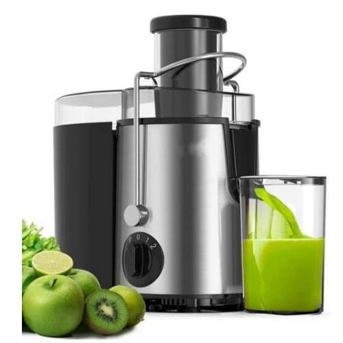 Royalty Line Gyümölcscentrifuga, rozsdamentes acél, 700W, gyümölcscentrifuga, elektromos gyümölcscentrifuga, konyhai készülék