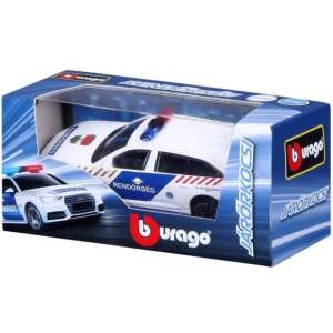 Bburago 1:43 méretarányú fém modell autó, Magyar Rendőrség Audi A6 Avant - Bburago