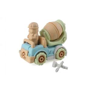 Magni környezetbarát betonkeverő játék, építhető játék teherautó gyerekeknek, építőipari játék, környezetbarát játék - Magni