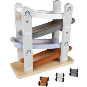 Tryco fa versenypálya autókkal, szivárványos mintával, 3 autóval - Tryco