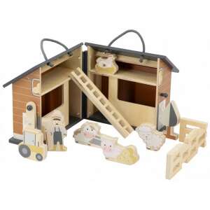 Tryco fa farm szett istállóval, állatokkal, traktorral és gazdával - Tryco