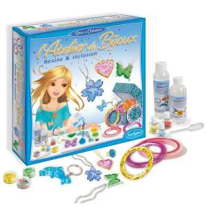 Sentosphere Ékszerkészítő készlet, Gyantával és befoglalással, Készítsd el saját ékszereidet gyantával, csillámmal és egyéb díszítőelemekkel - Sentosphere