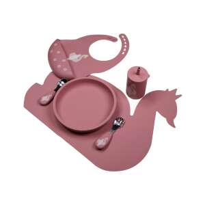 Tryco szilikon hattyús alátét, tányér és evőeszköz szett gyerekeknek - Tryco