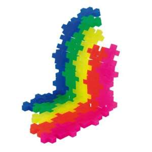 Plus-Plus építőkockák, szivárvány színek, műanyag, kreatív építéshez - Plus-Plus