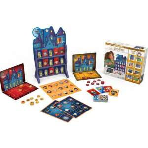 Harry Potter 8 Games Under 1 Roof társasjáték, 3D-s Roxfort kastély játék táblával, játékelemekkel és kártyákkal - Spin Master