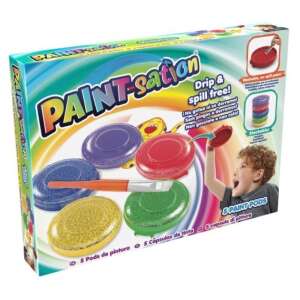 PAINT-sation 5 db festékszivacs, csepegés- és kiömlésmentes, tökéletes gyerekeknek, ecsettel - Goliath