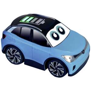 Bburago Jr. E-VW játék autó, kék, világító lámpákkal és szemekkel - Bburago