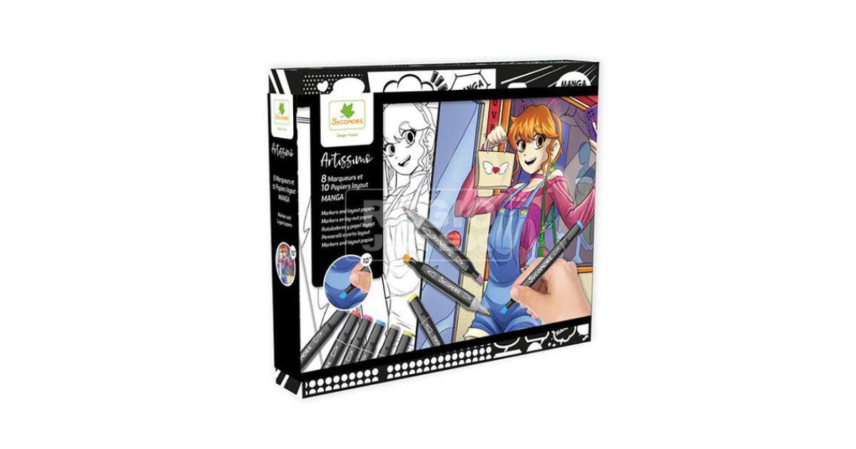 Coffret créatif manga garçon - Sycomore