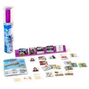 Miniland Rakjuk időrendbe - Rövid történetek 2 oktatójáték gyerekeknek, tartalmaz kártyákat, állványt és útmutatót - Miniland