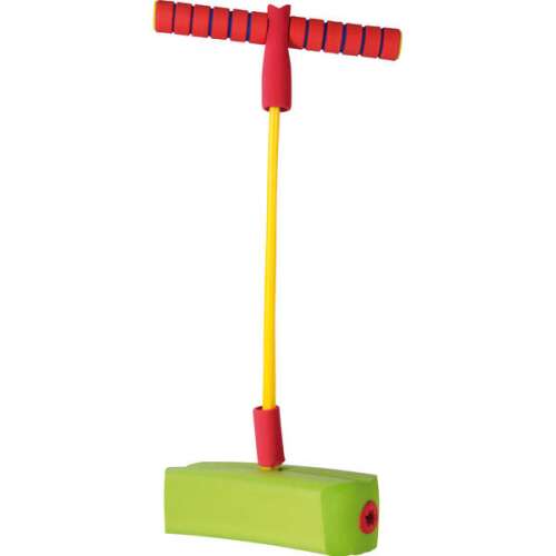 Eduplay Ugrálóbot, zöld és sárga ugráló játék gyerekeknek, szórakoztató szabadtéri tevékenység