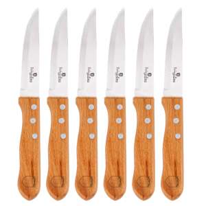 Berlinger Haus 6 db-os steak késkészlet, rozsdamentes acél steak kések fa nyéllel - Kés
