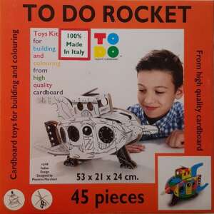 Űrhajó, rakéta - Rocket, 45 darabos - Kifestő karton makett, modell építő- és kreatív szett 46841647 