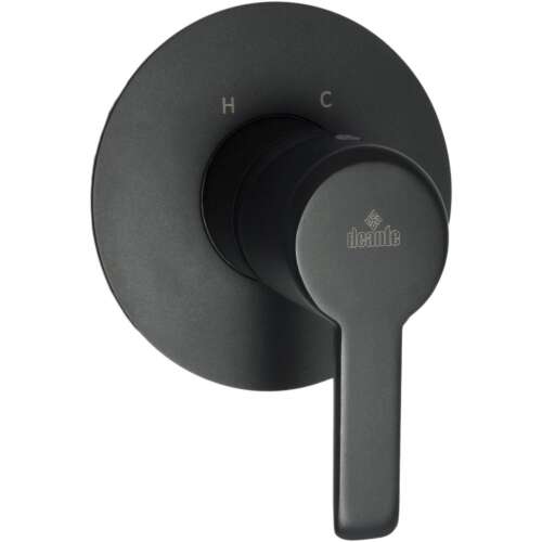 Deante BQA_N44L black wall mounted shower mixer tap