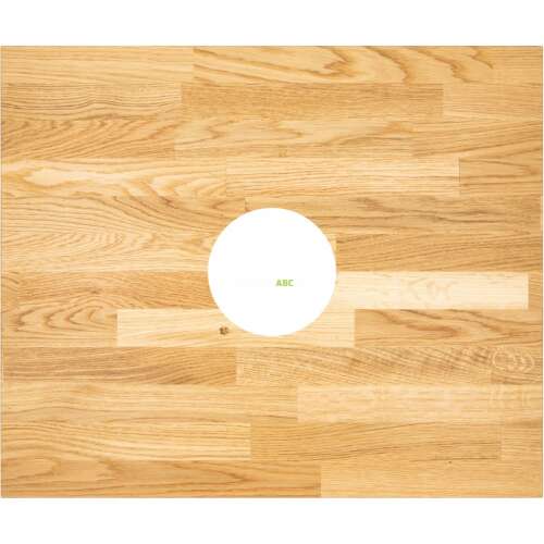 Deante CBL_D61A bathroom vanity countertop, oak wood, pre-drilled sink hole