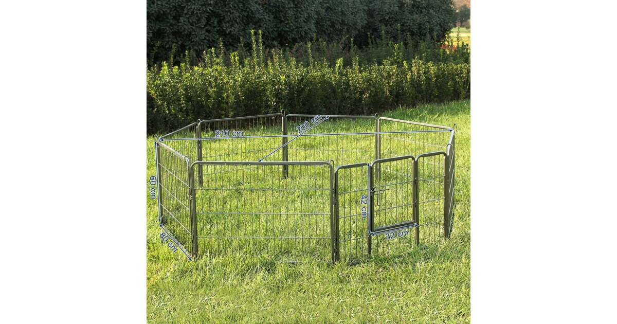 FEANDREA 8 paneles kisállat-járóka, nagy teherbírású kerítés ...