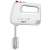 MPM MMR-19 500W Hand Mixer in silver and white with whisk attachments
