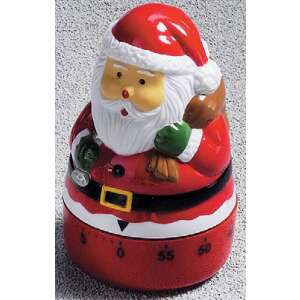 Santa Claus kitchen timer, 60 minute countdown timer, Christmas kitchen timer - Kitchen timer